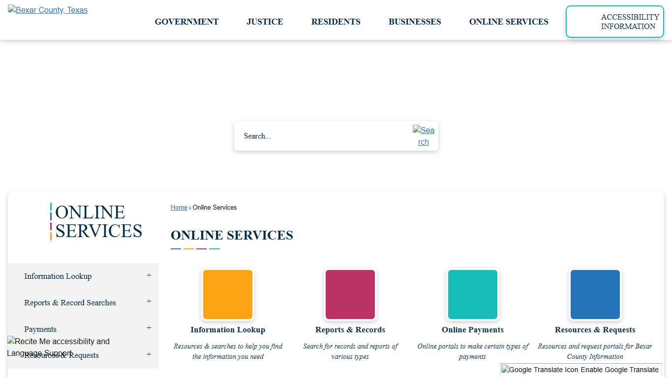 Online Services | Bexar County, TX - Official Website